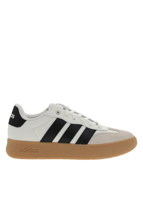 Tennis Barreda Xlg en cuir blanc à talon plat...