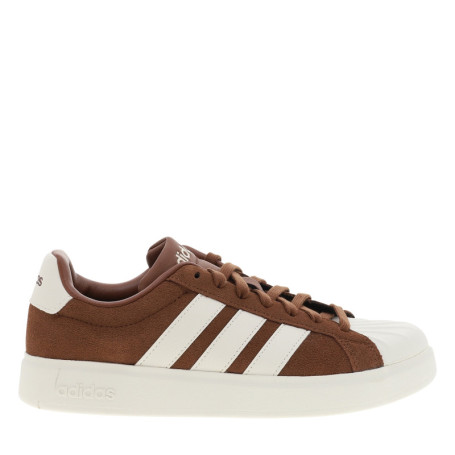 Tennis Streettalk en cuir marron à talon plat...