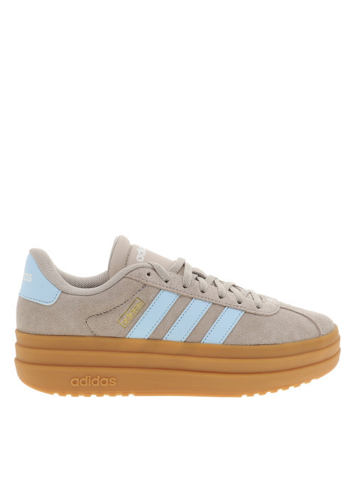 Tennis Vl Court Bold en cuir taupe à talon...