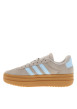 Thumbnail Tennis Vl Court Bold en cuir taupe à talon plateau avec des lacets plats - Image 3