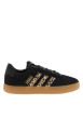 Thumbnail Tennis Vl Court 3.0 en cuir noir à talon plat et à lacets plats
