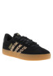 Thumbnail Tennis Vl Court 3.0 en cuir noir à talon plat et à lacets plats - Image 2