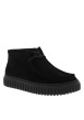 Thumbnail Boots Torhill Hi en cuir noir à talon plat pourvues de lacets - Image 2