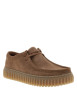 Thumbnail Boots Torhill Lo en cuir camel à talon plateau pourvues de lacets plats - Image 2