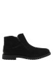 Thumbnail Boots en cuir nubuck noir à talon décroché bas pourvues de 2 zip