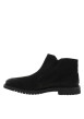 Thumbnail Boots en cuir nubuck noir à talon décroché bas pourvues de 2 zip - Image 3