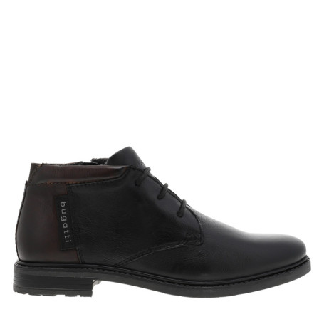 Bottines noir à talon décroché bas dotées d'un...