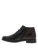 Thumbnail Bottines noir à talon décroché bas dotées d'un zip et des lacets - Image 3