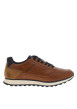 Thumbnail Baskets running cognac à talon plat ornées du logo embossé sur le côté