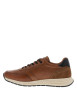 Thumbnail Baskets running 333-Ax801 en cuir brun à talon plat et à lacets bicolores - Image 3