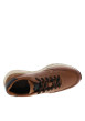 Thumbnail Baskets running 333-Ax801 en cuir brun à talon plat et à lacets bicolores - Image 5