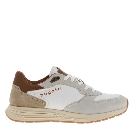 Baskets running 333-Ax802 en cuir beige à talon...