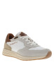 Thumbnail Baskets running 333-Ax802 en cuir beige à talon plat et semelle bicolore - Image 2