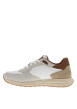 Thumbnail Baskets running 333-Ax802 en cuir beige à talon plat et semelle bicolore - Image 3