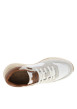 Thumbnail Baskets running 333-Ax802 en cuir beige à talon plat et semelle bicolore - Image 5