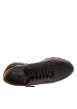 Thumbnail Sneakers en cuir chocolat à talon plat dotées de lacets élastiqués et d'un zip - Image 5