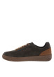 Thumbnail Sneakers marron aspect suédine à talon plat pourvues de lacets ronds - Image 3