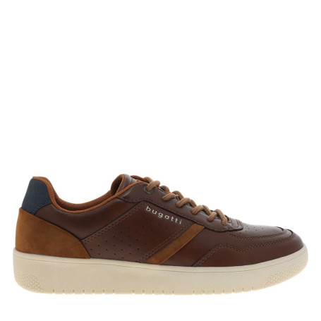Sneakers marron à talon plat dotées...