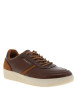 Thumbnail Sneakers marron à talon plat dotées d'empiècements de différentes matières - Image 2
