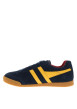 Thumbnail Tennis Harrier en cuir bleu marine à talon plat pourvues de lacets - Image 3