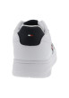 Thumbnail Tennis Th Basket en cuir blanc à talon plat avec le logo en strip - Image 4