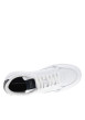 Thumbnail Tennis Th Basket en cuir blanc à talon plat avec le logo en strip - Image 5