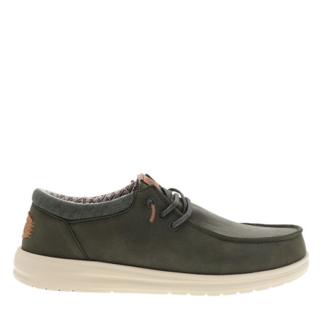 Sneakers Paul Classic olive à talon plat ornées...