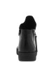 Thumbnail Boots en cuir noires avec semelle à talon compensé bas et glissières - Image 4