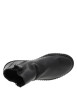 Thumbnail Boots en cuir noires avec semelle à talon compensé bas et glissières - Image 5