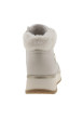 Thumbnail Bottines ivoire pourvues de lacets plats et de 2 zips sur la tige - Image 4