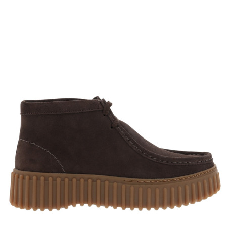 Boots Torhill Moss en cuir nubuck chocolat à...