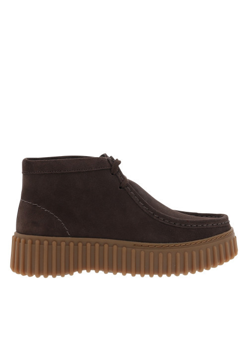 Boots Torhill Moss en cuir nubuck chocolat à...