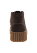 Thumbnail Boots Torhill Moss en cuir nubuck chocolat à talon plat pourvues de lacets - Image 4
