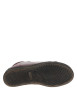 Thumbnail Bottines en cuir bordeaux à talon plat pourvues de lacets plats et d'un zip - Image 6