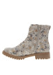 Thumbnail Bottines beiges à talon décroché bas ornées d'un revêtement imprimé floraux - Image 3