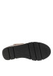 Thumbnail Boots en cuir camel à talon plat bi-matière pourvues d'un zip sur la tige - Image 6