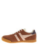 Thumbnail Tennis Elan en cuir marron à talon plat pourvues d'une fermeture à lacets - Image 3