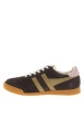 Thumbnail Tennis Elan en cuir brun à talon plat pourvues d'une fermeture à lacets - Image 3