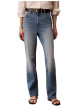 Thumbnail Jean High Rise Straight en coton bleu pourvu d'une taille haute - Image 3