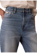 Thumbnail Jean High Rise Straight en coton bleu pourvu d'une taille haute - Image 4