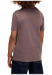 Thumbnail T-shirt violet en coton à col rond ras-de-cou pourvu d'une coupe droite - Image 2