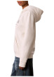 Thumbnail Sweat à capuche blanc en coton orné d'un imprimé logotypé à coupe droite - Image 4