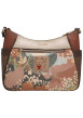 Thumbnail Sac à bandoulière beige à motifs pourvu d'une bandoulière réglable - Image 4