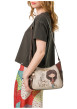 Thumbnail Sac à bandoulière beige à motifs pourvu d'une bandoulière réglable - Image 6