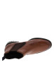 Thumbnail Boots en cuir brun à talon décroché bas pourvues de soufflets élastiqués - Image 5