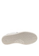 Thumbnail Tennis en cuir blanc avec des empiècements effet peau de pêche taupe - Image 6