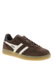 Thumbnail Tennis Viper en cuir marron à talon plat pourvues d'une fermeture à lacets - Image 2