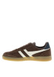 Thumbnail Tennis Viper en cuir marron à talon plat pourvues d'une fermeture à lacets - Image 3