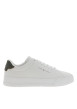 Thumbnail Tennis Th Court en cuir blanc à talon plat agrémentée du logo