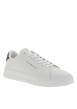Thumbnail Tennis Th Court en cuir blanc à talon plat agrémentée du logo - Image 2